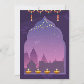 Happy Diwali Party Uitnodiging (Achterkant)