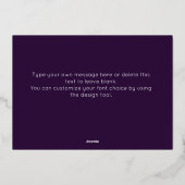 Happy Diwali Photo Folie Feestdagenkaart (Achterkant)