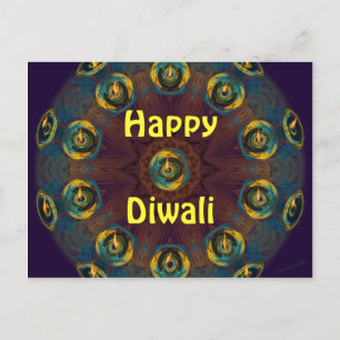Happy Diwali postcard. Briefkaart