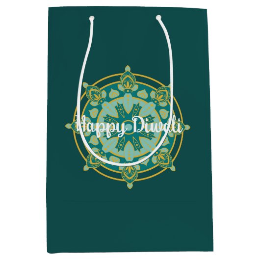 Happy Diwali Rangoli Medium Cadeauzakje (Voorkant)