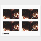 Happy Diwali rechthoek Stickers, glanzend Rechthoekige Sticker (Vel)