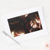 Happy Diwali rechthoek Stickers, glanzend Rechthoekige Sticker (Envelop)