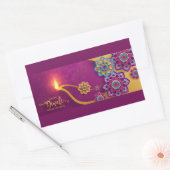 Happy Diwali Rechthoekige Sticker (Envelop)
