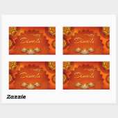 Happy Diwali Rectangular Sticker (Vel)