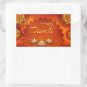 Happy Diwali Rectangular Sticker (Tas)