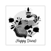 Happy Diwali Rubber Stamp Rubberstempel (Afrduk)