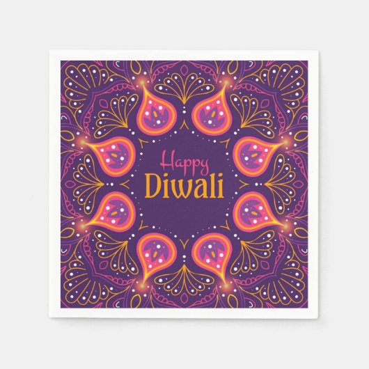 Happy Diwali Servet (Voorkant)