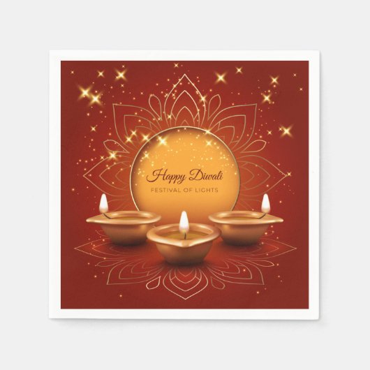 Happy Diwali Servet (Voorkant)