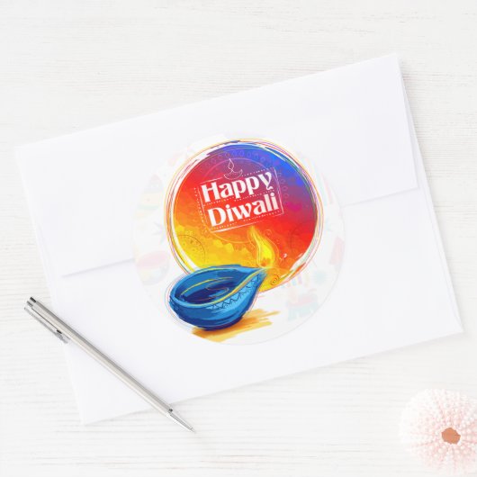 Happy Diwali sticker (Envelop)