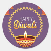 Happy Diwali Sticker (Voorkant)
