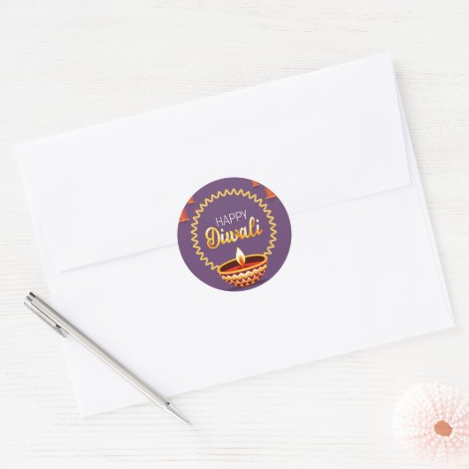 Happy Diwali Sticker (Envelop)