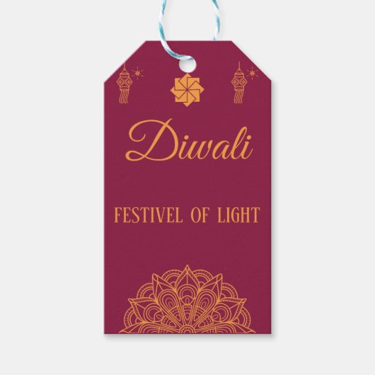 Happy Diwali sticker Cadeaulabel (Voorkant)