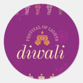 Happy Diwali sticker en labels (Voorkant)