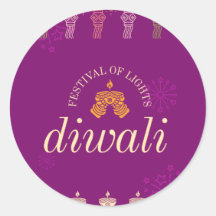 Happy Diwali sticker en labels