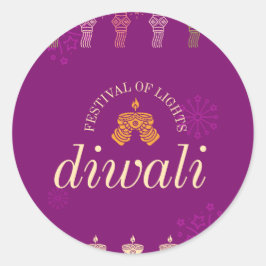 Happy Diwali sticker en labels