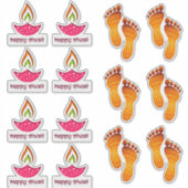 Happy Diwali sticker set (Voorkant)
