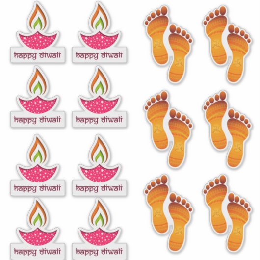 Happy Diwali sticker set (Voorkant)