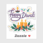 Happy Diwali Sticker Sheet | Festieve Vinyl (Vel)