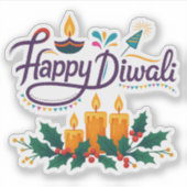 Happy Diwali Sticker Sheet | Festieve Vinyl (Voorkant)