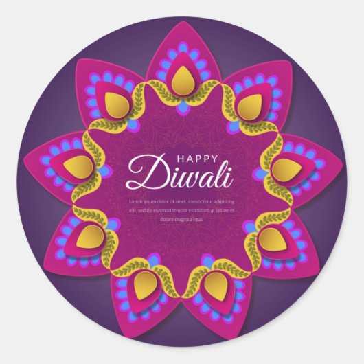 Happy Diwali stickers (Voorkant)