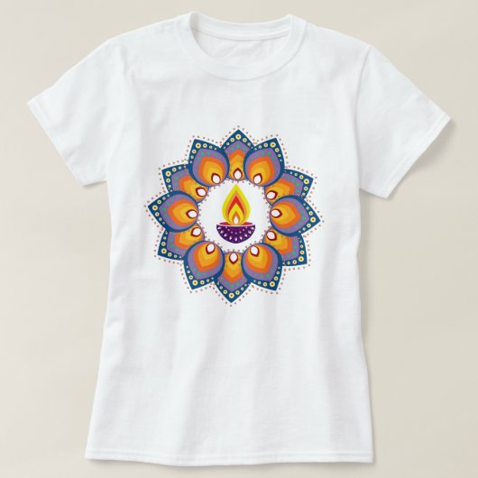 🎆 ❤️ Happy Diwali T-shirt (Design voorkant)