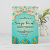 Happy Diwali Uitnodiging (Staand voorkant)