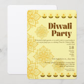 Happy Diwali Uitnodiging (Voorkant / Achterkant)