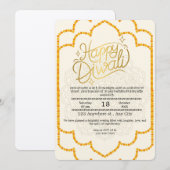 Happy Diwali Uitnodiging (Voorkant / Achterkant)