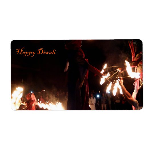 Happy Diwali Verzendlabels Etiket (Voorkant)