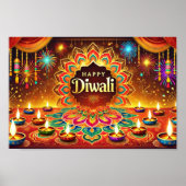 Happy Diwali - Vier het Festival van het Licht Poster (Voorkant)