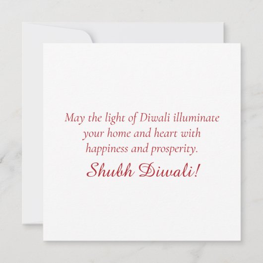 Happy Diwali Vuurwerk Diya Festival van het Licht Feestdagenkaart (Achterkant)