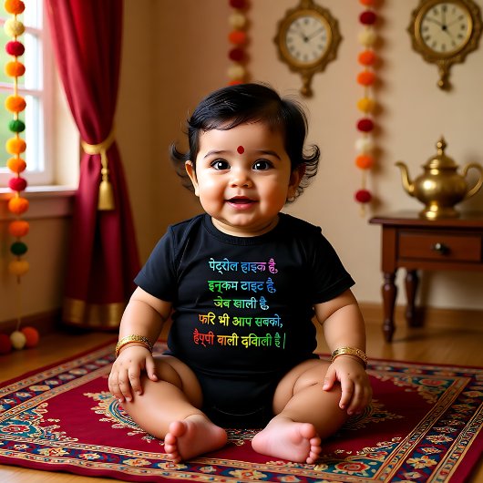 Happy Diwali wens in Hindu 2 Romper