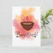 Happy Diwali Wenskaart Feestdagenkaart (Staand voorkant)