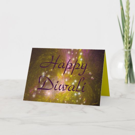 Happy Diwali wenskaart. Kaart (Voorkant)