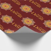 Happy Diwali Wrapping Paper Cadeaupapier (Hoek)