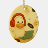 Happy DJ Keramisch Ornament (Rechts)
