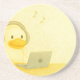 Happy DJ Zandsteen Onderzetter