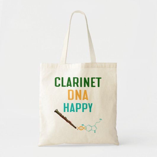 Happy DNA Clarinet1 Tote Bag (Voorkant)