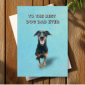 Happy Doberman beste hondenvader ooit Vaderdag Kaart