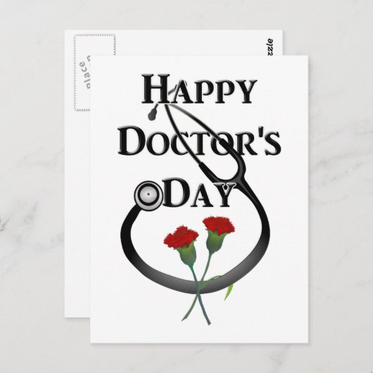 Happy Doctor's Dag Briefkaart (Voorkant / Achterkant)