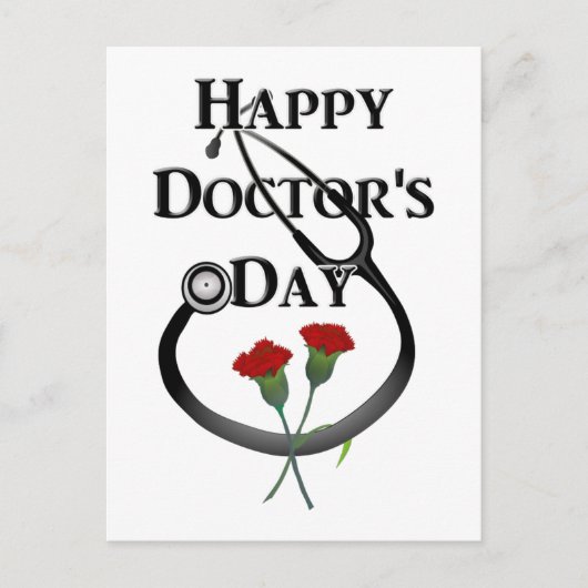 Happy Doctor's Dag Briefkaart (Voorkant)