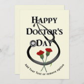 Happy Doctor's Dag Feestdagenkaart (Voorkant / Achterkant)