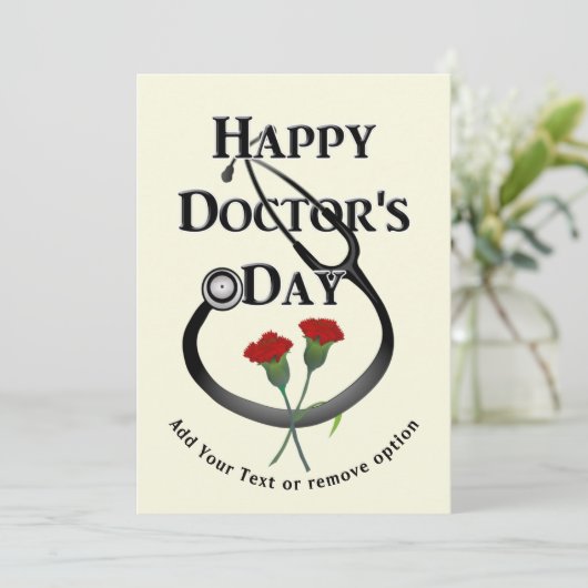 Happy Doctor's Dag Feestdagenkaart (Staand voorkant)