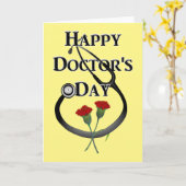 Happy Doctor's Dag Kaart (Gele Bloem)