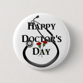 Happy Doctor's Dag Ronde Button 5,7 Cm (Voorkant)
