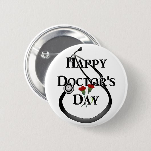 Happy Doctor's Dag Ronde Button 5,7 Cm (Voorkant /achterkant)