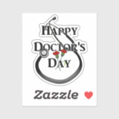 Happy Doctor's Dag Sticker (Vel)