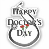 Happy Doctor's Dag Sticker (Voorkant)