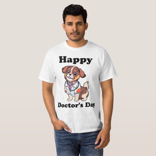 Happy Doctor's Dag T-shirt (Voorkant volledig)