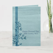 Happy Doctors Day Aangepaste naam Kaart (Voorkant)